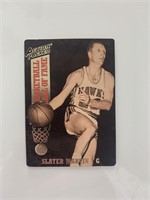 Slater Martin unsigned basketball card