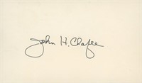 John Chafee signature cut
