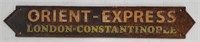 Cast Iron Orient Express Sign