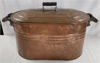 Vintage Copper Boiler Wash Tub with Lid