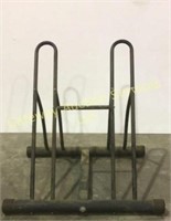 Bike rack for two bikes .