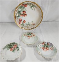 Collection of 4 Pieces Limoges Painted Porcelain