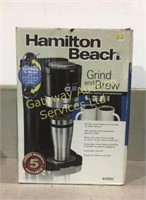 Hamilton beach single serve coffee maker .