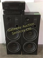 Tower speakers , Sony receiver and Kenwood