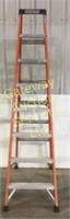 8 ft fibre glass ladder .