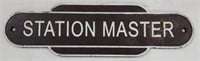Station Master Cast Iron Sign