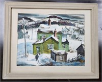 Signed Watercolor "Pennsylvania Winter"