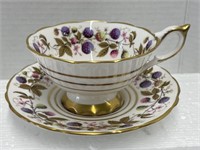 Royal Stafford Golden Bramble Teacup & Saucer