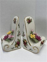 Royal Albert Old Country Roses Book Ends