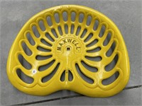 Cast Iron Painted Yellow " Maxwell " Tractor Tseat