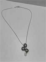 925 Silver  Necklace & Pendant 18 " with