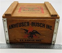 Antique Wooden Anheuser Busch Advertising Box