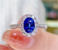 1.2ct Natural Sapphire 18Kt Gold Ring