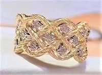 1ct Natural Diamond 18Kt Gold Ring