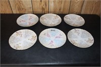 (6) Plates Marked Mermod Jaccard, St. Louis