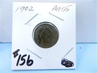 1902 Indian Head Cent, AU-55