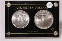 100 Years Silver Dollar Set in Slab see note