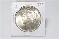 1922 Peace Dollar MS62