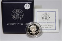 1999-P Proof Susan B Anthony Dollar in OGP