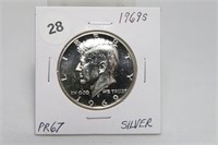 1969-S Proof Silver Kennedy Half PR67