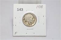 1918 Buffalo Nickel F
