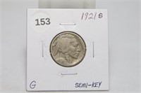 1921-S Buffalo Nickel G Semi-Key Date