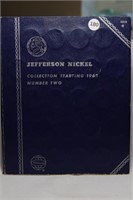 Whitman Jefferson Nickel Album  1962-95P 64 Coins