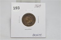 1864 Indian Head Cent Bronze G
