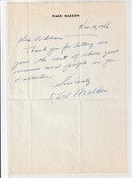 Karl Malden, actor, Academy Award 1951, signature