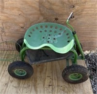 Garden cart w/ tractor seat Garden cart w/ tractor