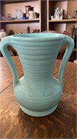 Turquoise Double Handled Vase