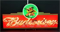45in long Budweiser neon adv sign, works