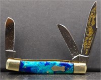 Fighting Rooster Bronco Rider 3 blade 1993 knife