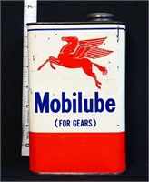 Vintage 2lb Mobilube can