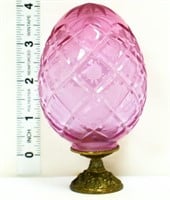 Vintage Faberge egg w/ base