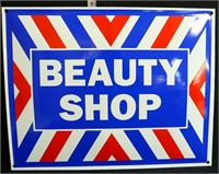 Porcelain Beauty Shop sign