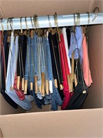 Wardrobe Box full of womens Jeans and Pants