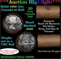 ***Auction Highlight*** Full Roll of Silver 1960 C