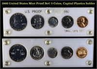 1960 United States Mint Proof Set! 5 Coins, Capita