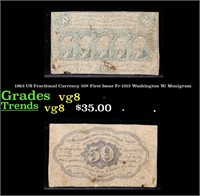1863 US Fractional Currency 50¢ First Issue Fr-131
