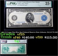 1914 $5 Large Size Blue Seal Federal Reserve Note