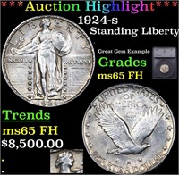 ***Auction Highlight*** 1924-s Standing Liberty Qu