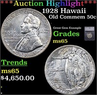 ***Auction Highlight*** 1928 Hawaii Old Commem Hal