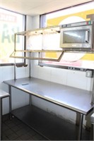 STAINLESS STEEL TABLEWITH SHELF