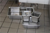 5 STAINLESS FOOD PANS