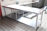 COMMERCIAL STAINLESS STEEL TABLE