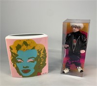 Rosenthal Marilyn Monroe Vase & Warhol Doll