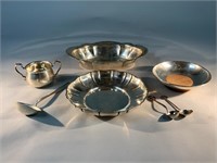 6 Pc Sterling Bowls & Spoons Apprx 29 Troy oz