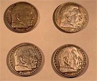 4 Silver German Coins