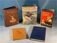 5 Vintage Books Hunting Fishing